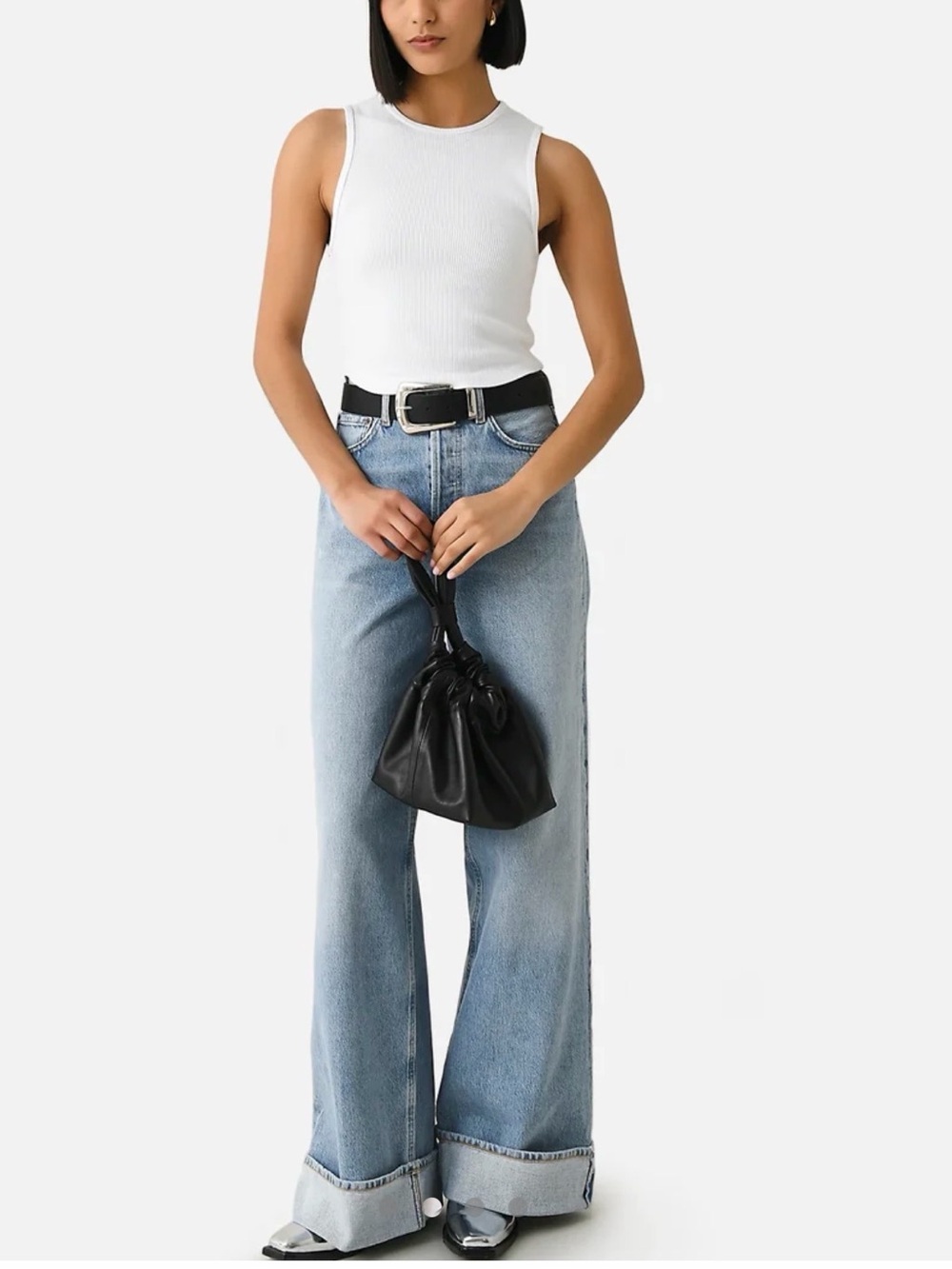 Agolde Dame high-rise wide-leg jeans